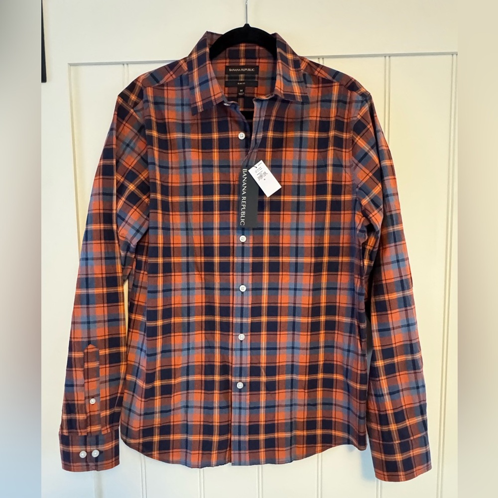 Banana Republic Men's Plaid Dress Shirt